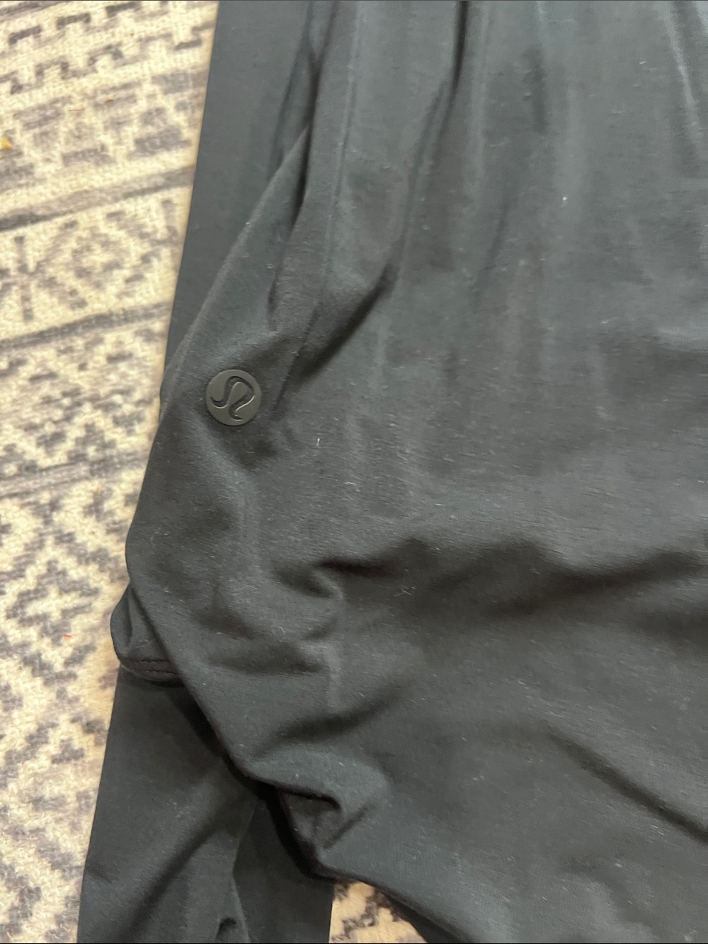 lululemon athletica Black Long-Sleeve Crew Top